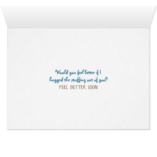 Teddy Bear wird bald gut mit Regenbogen (Innenansicht Horizontal (Unten))