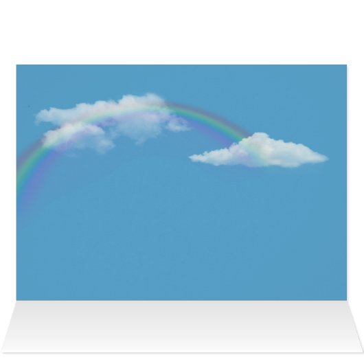 Teddy Bear wird bald gut mit Regenbogen (Innenansicht Horizontal (Oben))