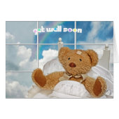 Teddy Bear wird bald gut mit Regenbogen (Vorderseite (Horizontal))