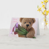 teddy bear with calla lilies apology card karte (Gelbe Blume)