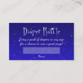 Teddy Bear with Gift - Diapers Raffle Ticket Begleitkarte (Rückseite)