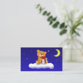 Teddy Bear with Gift - Diapers Raffle Ticket Begleitkarte (Stehend Vorderseite)