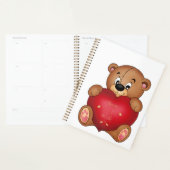 Teddy Bear with Heart Sprichwort Hello Lovely Planer (Anzeige)