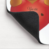 Teddy Bear with Heart - Sweet Teddy Bear with Hear Mousepad (Ecke)