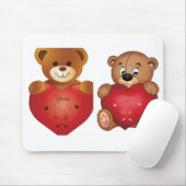 Teddy Bear with Heart - Sweet Teddy Bear with Hear Mousepad (Mit Mouse)