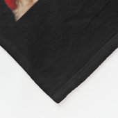 Teddy Bear With Santa Hat Christmas Xmas Lover Kid Fleecedecke (Ecke)