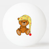 Teddy bear with sleeping cap tischtennisball (Rückseite)