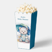 Teddy Bear With Umbrella Boy Baby Shower  Geschenkschachtel (Geplatzt)