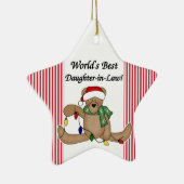 Teddy Bear World's Best Daughter-in-Law Ornament (Rechts)
