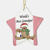 Teddy Bear World's Best Opa Ornament (Links)