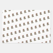 Teddy Bear Wrapping Paper Flat Sheet Set 3 Geschenkpapier Set (Vorderseite 3)