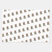 Teddy Bear Wrapping Paper Flat Sheet Set 3 Geschenkpapier Set (Vorderseite 2)
