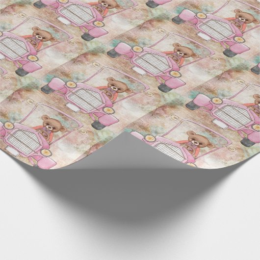 Teddy Bear Wrapping Paper Geschenkpapier (Ecke)