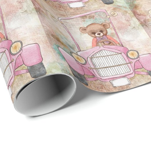 Teddy Bear Wrapping Paper Geschenkpapier (Rolleneckpunkt)