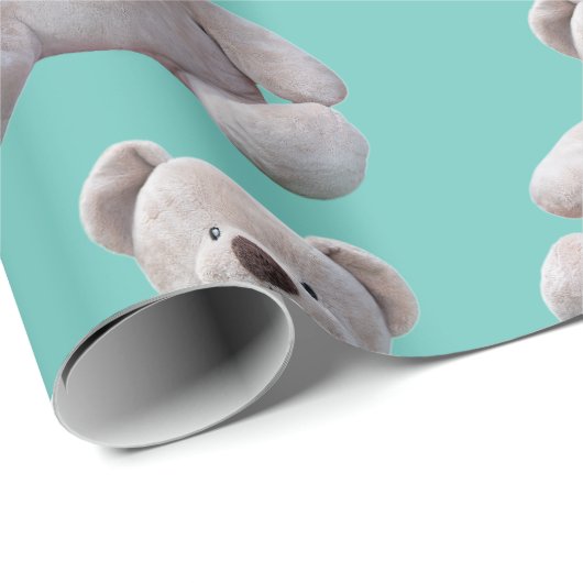 Teddy Bear Wrapping Paper Geschenkpapier (Rolleneckpunkt)