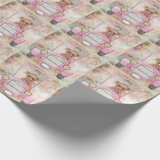 Teddy Bear Wrapping Paper Geschenkpapier (Ecke)