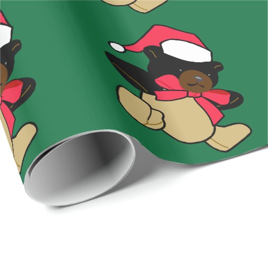 Teddy Bear Wrapping Paper Geschenkpapier (Rolleneckpunkt)