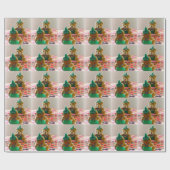Teddy Bear Wrapping Paper Geschenkpapier (Flach)