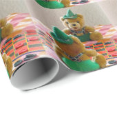 Teddy Bear Wrapping Paper Geschenkpapier (Rolleneckpunkt)