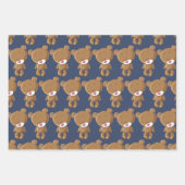 Teddy Bear Wrapping Paper Geschenkpapier Set (Vorderseite 2)
