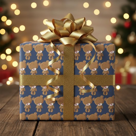 Teddy Bear Wrapping Paper Geschenkpapier Set
