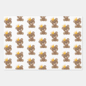 Teddy Bear Wrapping Paper Sheets Geschenkpapier Set (Vorderseite 2)