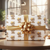 Teddy Bear Wrapping Paper Sheets Geschenkpapier Set