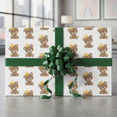 Teddy Bear Wrapping Paper Sheets Geschenkpapier Set