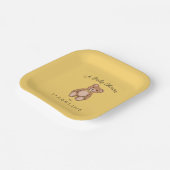 Teddy Bear Yellow Baby Dusche Pappteller (Gewinkelt)