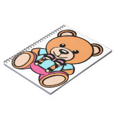 Teddy Bear Zeichnend Notizblock (Linke Seite)