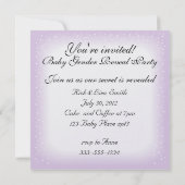 Teddy Bears and Balloons Gender Reveal Party Invit Einladung (Rückseite)