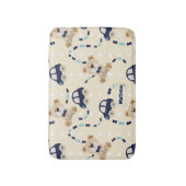 Teddy Bears and Cars Baby Boy Pattern Badematte (Vorderseite Vertikal)