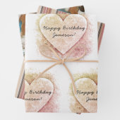 Teddy Bears and Hearts Gift Wrap HAMbyWG Geschenkpapier Set (Beispiel)