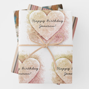 Teddy Bears and Hearts Gift Wrap HAMbyWG Geschenkpapier Set