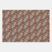 Teddy Bears Animated Boys Wrapping Paper Sheets Geschenkpapier Set (Vorderseite 2)