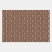 Teddy Bears Animated Boys Wrapping Paper Sheets Geschenkpapier Set (Vorderseite)