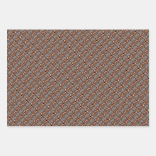 Teddy Bears Animated Boys Wrapping Paper Sheets Geschenkpapier Set (Vorderseite 3)