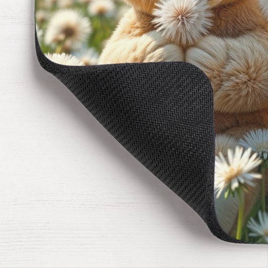 Teddy Bears auf einem Sommerfeld Mousepad (Ecke)