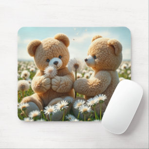 Teddy Bears auf einem Sommerfeld Mousepad