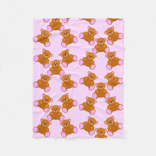 Teddy Bears Baby Blanket Fleecedecke (Vorderseite)