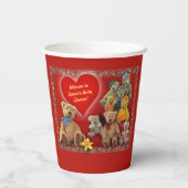 Teddy Bears Baby Dusche Pappbecher (Rückseite)