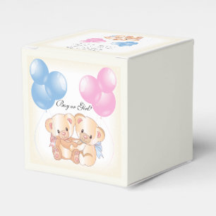Teddy Bears Baby Gender Reveal Gastgeschenk Box Geschenkschachtel