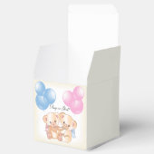 Teddy Bears Baby Gender Reveal Gastgeschenk Box Geschenkschachtel (Geöffnet)