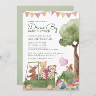 Teddy Bears Baby Shower mit Drive-By Woodland Einladung
