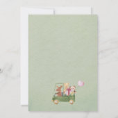 Teddy Bears Baby Shower mit Drive-By Woodland Einladung (Rückseite)