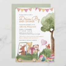 Teddy Bears Baby Shower mit Drive-By Woodland