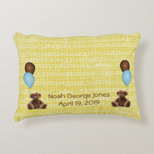 Teddy Bears Blue Balloons Liebe Baby Accent Pillow Dekokissen