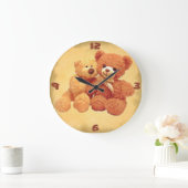 Teddy Bears Clock Große Wanduhr (Zuhause)