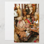 Teddy Bears Collectors Paradies Briefpapier (Vorne/Hinten)