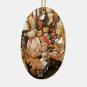 Teddy Bears Collectors Paradies Keramik Ornament (Links)